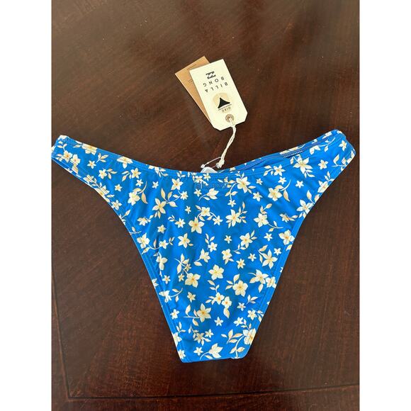 Billabong Another Tide Hike Bikini Bottom NWT Blue Floral Size Large - Picture 4 of 6
